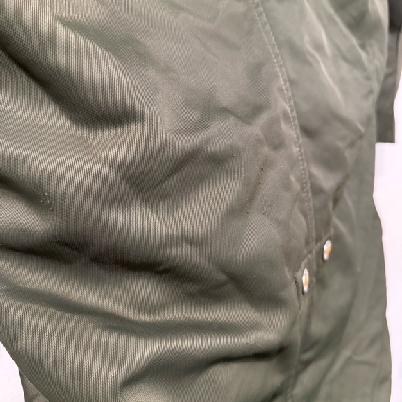 Kenzo x H&M Army Green Long Trench Parka Jacket S - Picture 9 of 10